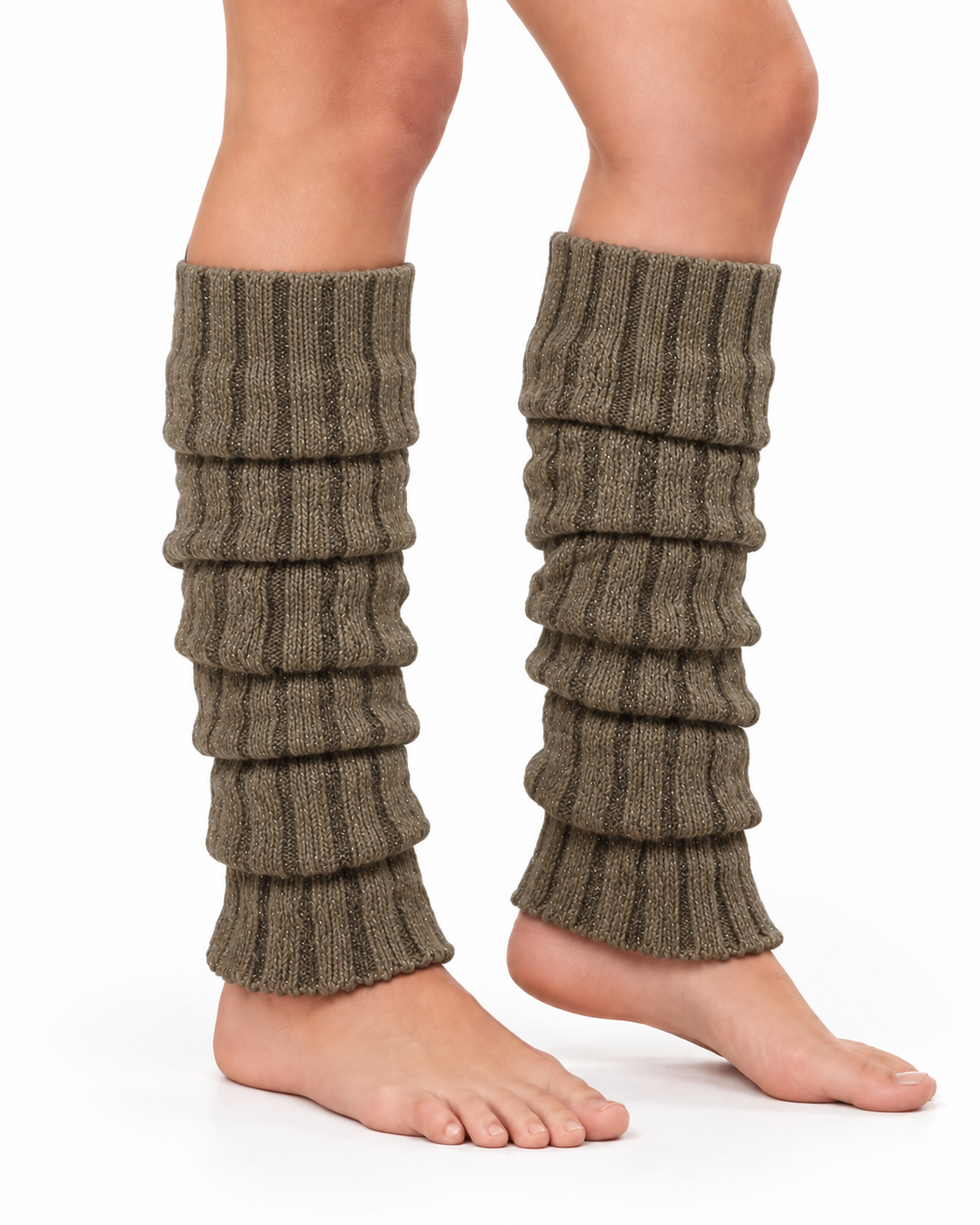 Beenwarmers - Sleever / Legwarmer - One Size – Beige – extra aanzicht