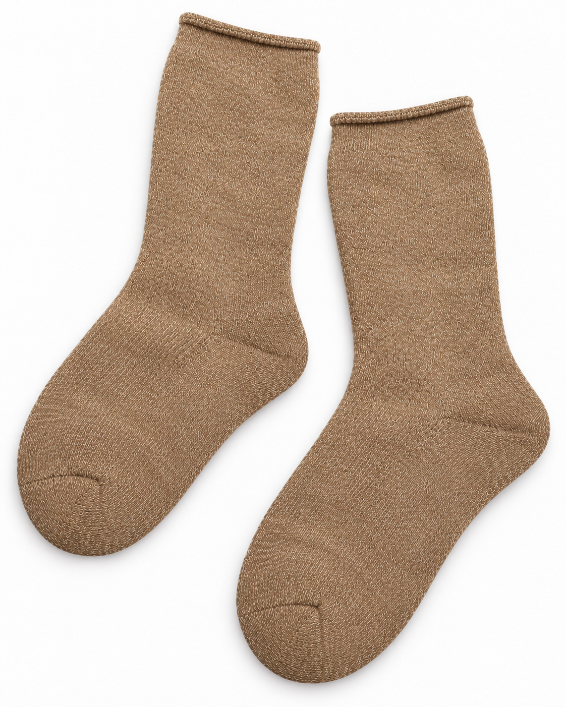 Thermo Fleece Huissokken (One Size) – Beige – extra aanzicht