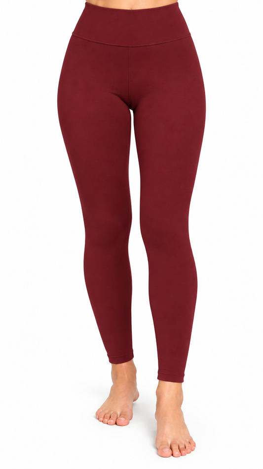 Thermo legging rood — vooraanzicht