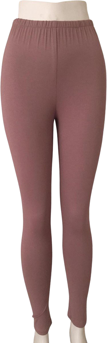 Premium Dames Legging Katoen | Basic Legging | Roze