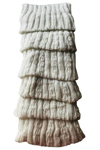 Witte beenwarmers