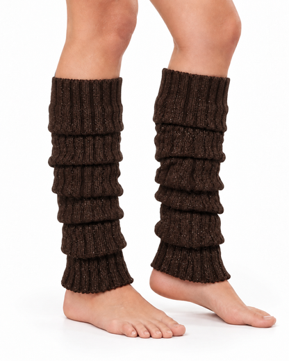 Beenwarmers - Sleever / Legwarmer - One Size – Bruin – extra aanzicht