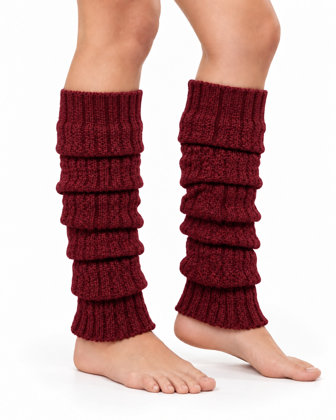 Beenwarmers - Sleever / Legwarmer - One Size – Rood – extra aanzicht