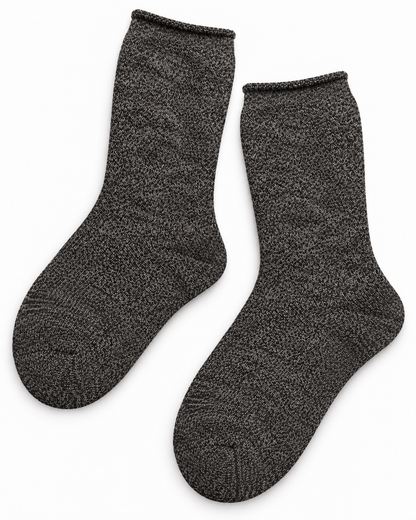 Thermo Fleece Huissokken (One Size) – Donkergrijs – extra aanzicht
