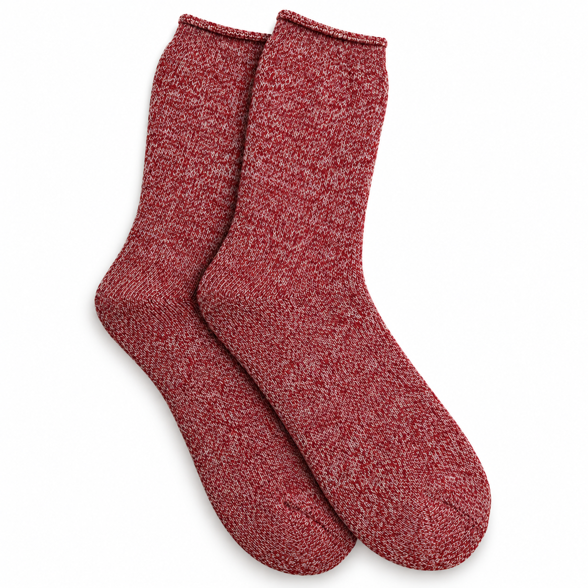 Fleece huissokken rood